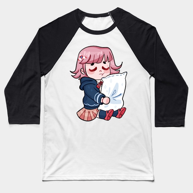 Chiaki Baseball T-Shirt by wingdingsstuff